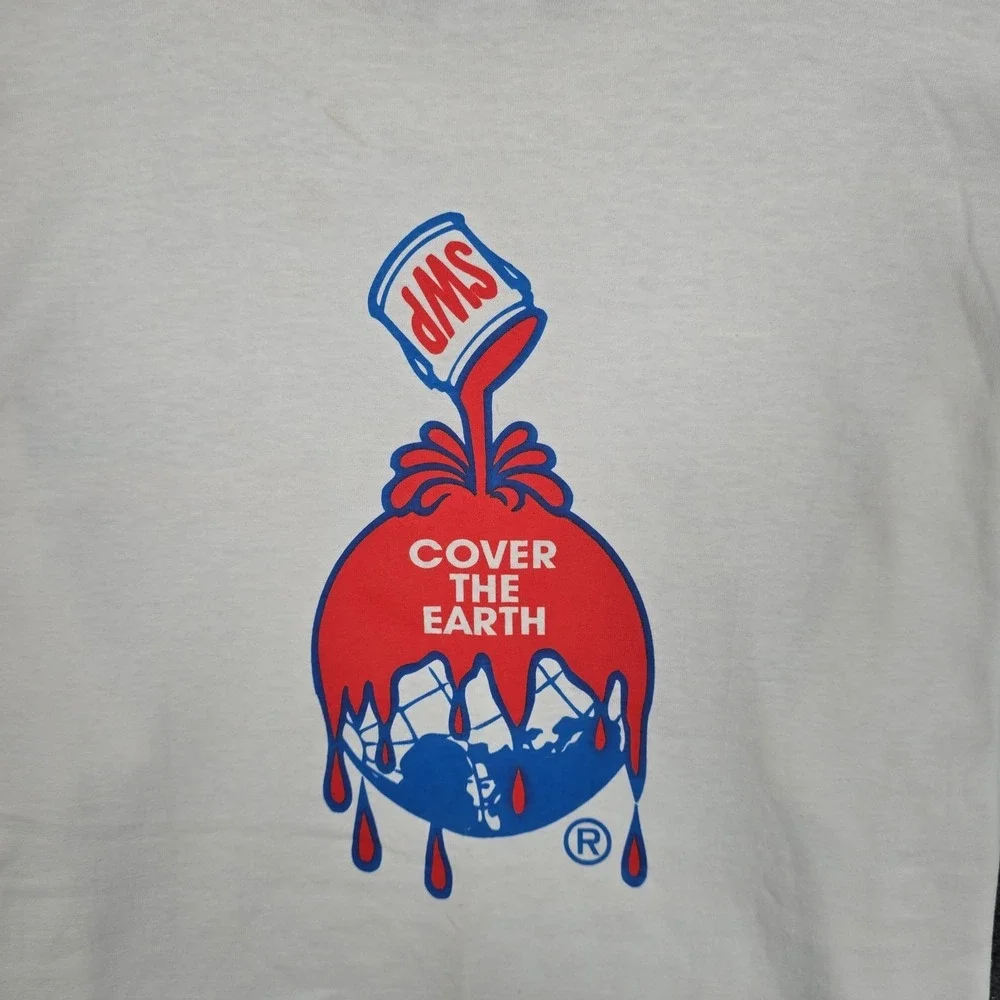 Vintage Sherwin Williams T-Shirt Mens XL Cover The Earth White Painter Graphic